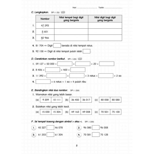 Tahun 4 Modul Aktiviti Formula A+ Matematik